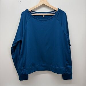 Women's Blue Long Sleeve Top